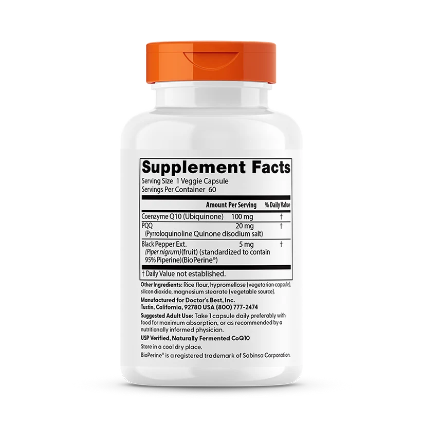 Doctors Best High Absorption CoQ10 plus PQQ 100 mg Price in Pakistan thumbnail 2