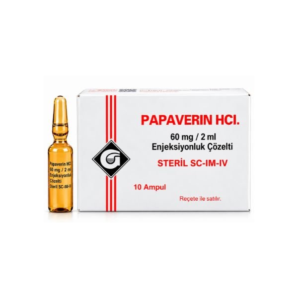 Papaverine HCl 60mg/2ml Injection Price in Pakistan thumbnail 2