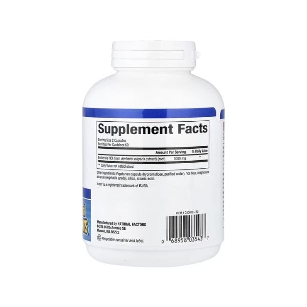Natural Factors WellBetX Berberine 500mg 60 Capsules in Pakistan thumbnail 4