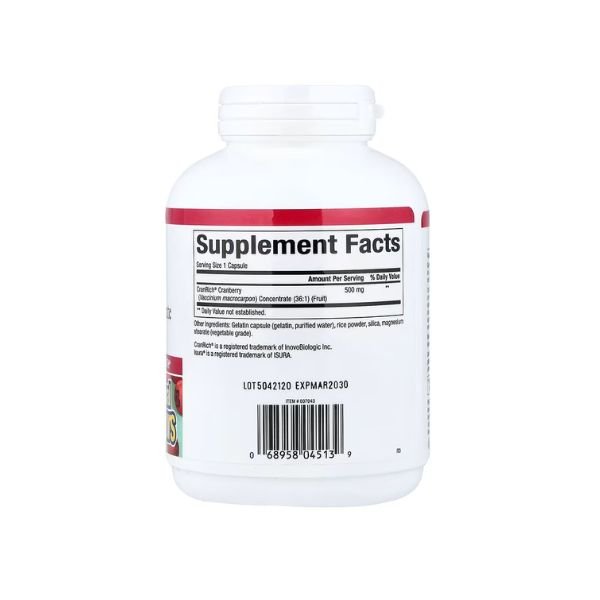 Natural Factors CranRich Cranberry Concentrate 500mg, 180 Capsules in Pakistan thumbnail 2
