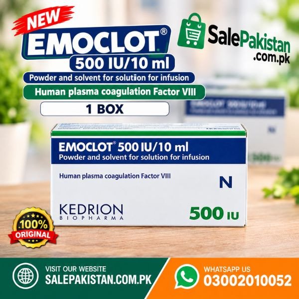 Emoclot 500iu/10ml Human Plasma Coagulation Factor VIII Infusion In Pakistan