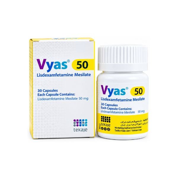 Vyas 50 mg Capsules – Lisdexamfetamine Mesilate In Pakistan
