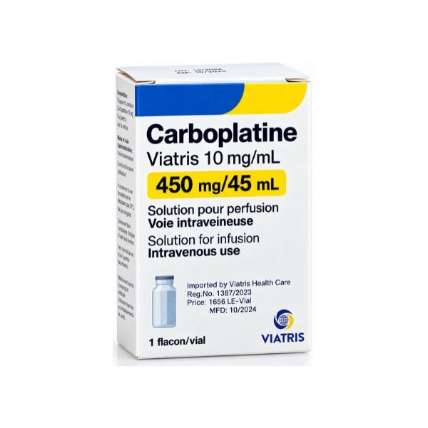 Carboplatine Viatris (10 mg/mL, 450 mg/45 mL) In Pakistan